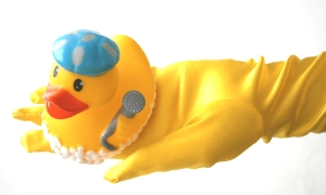 Das Handtuch fr die Badeente